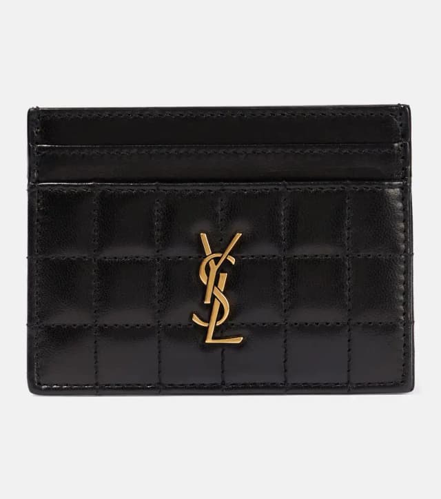 Tarjetero Cassandre Matelassé de piel repujada grain de poudre