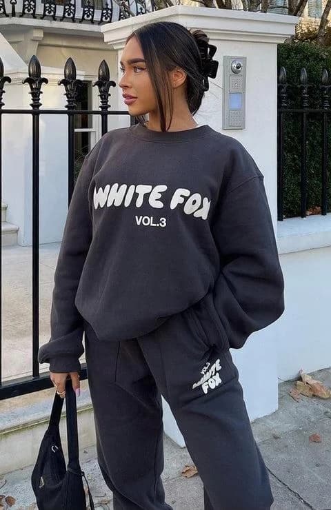 Sudadera WHITE FOX gris oscuro