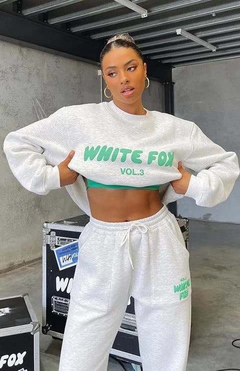 Product Sudadera WHITE FOX gris