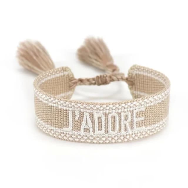 Pulsera Dior J’adore en varios colores.