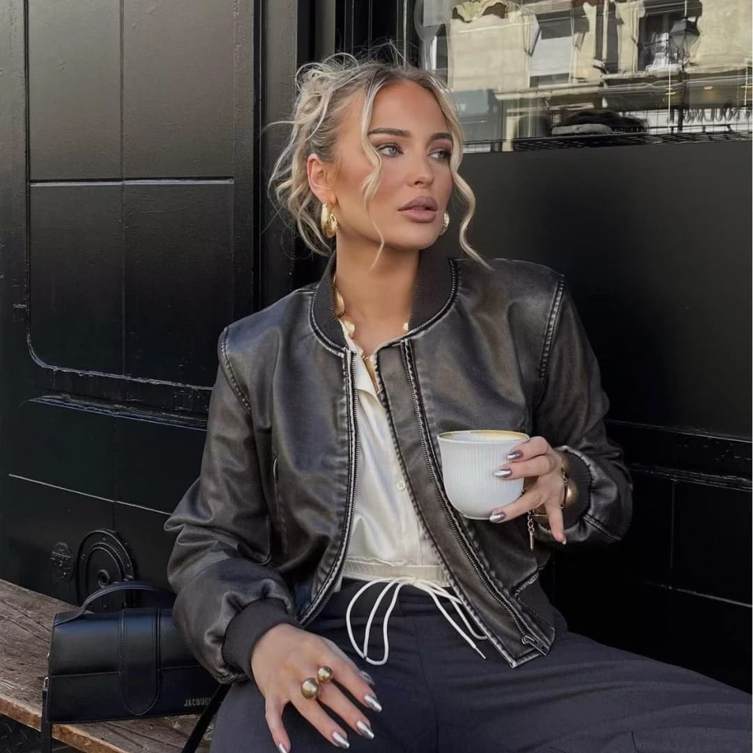 Product Chaqueta motera Faux leather