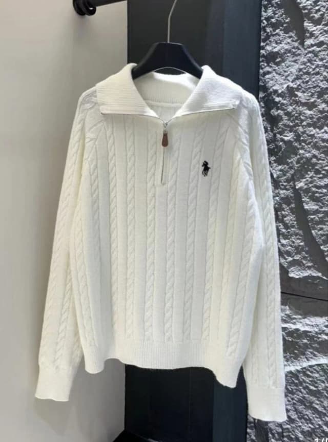 Jersey blanco de mujer Ralph Lauren