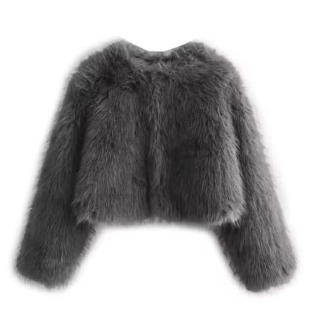 Abrigo corto de pelo