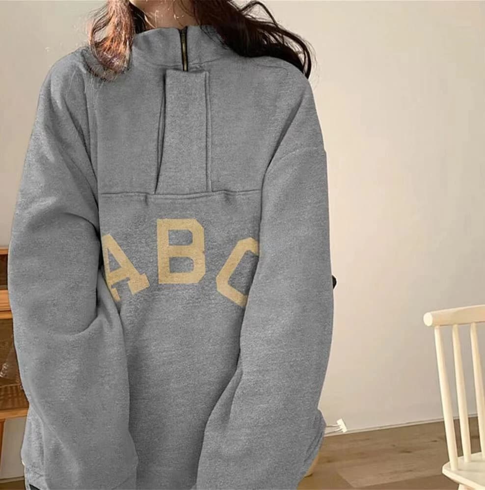 Product Sudadera de cuello alto ABC