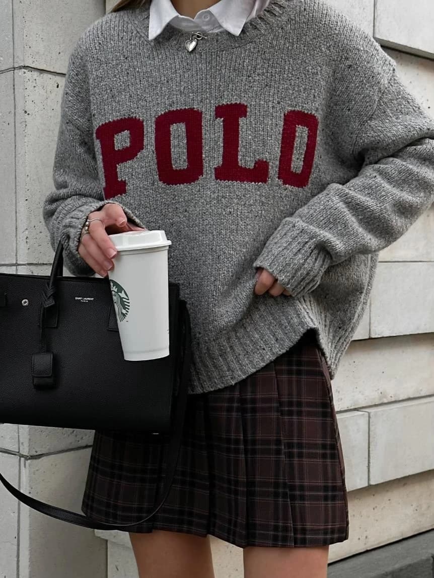 Product Jersey de cuello redondo de algodón Polo