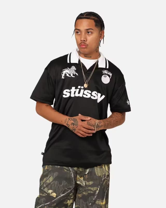 Stüssy "World Tour" Football Polo Shirt