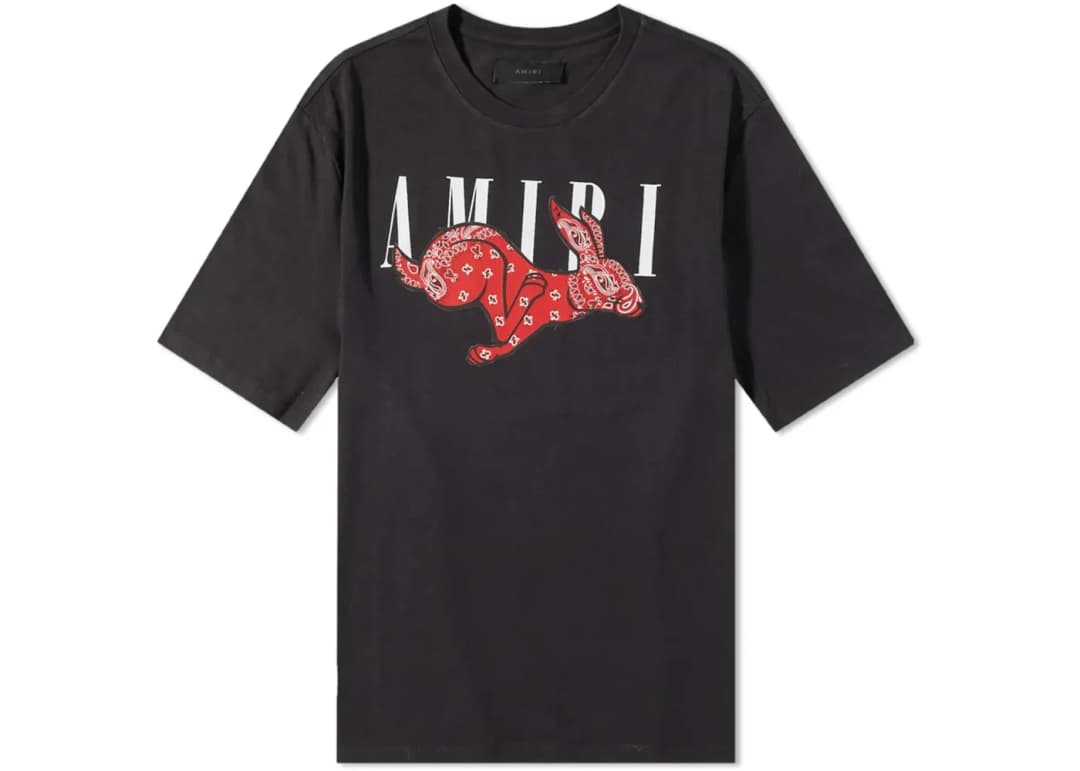 Product AMIRI CNY Conejo Logo Camiseta Negro