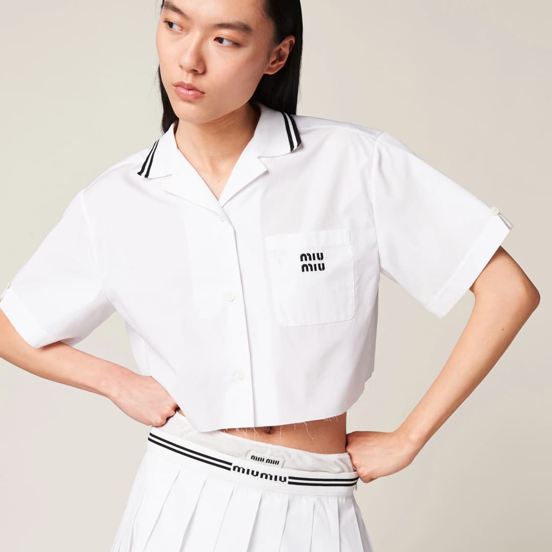 Product Camisa Cropped Miu Miu