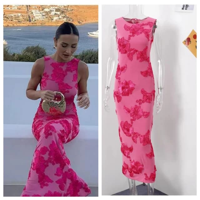 Vestido largo floral