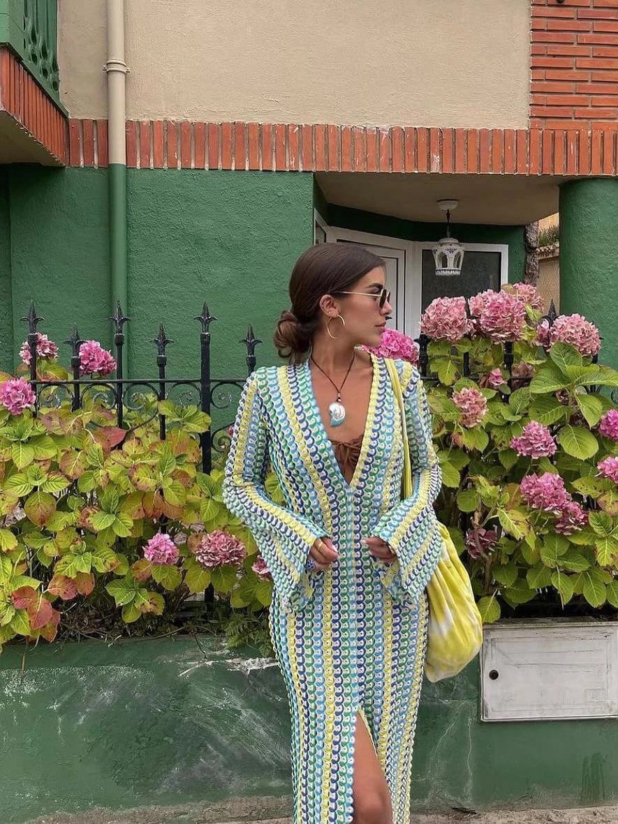 Product Vestido largo de playa de encaje