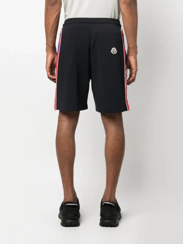 Pantalones cortos de chándal con rayas Moncler