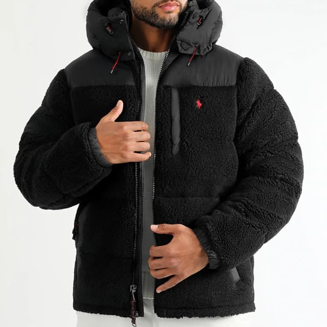 Chaqueta polar con capucha Original Player Negra