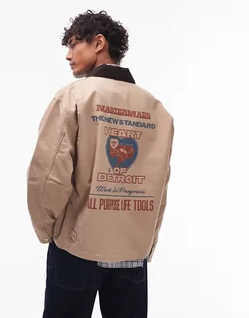 Product Chaqueta beis con estampado gráfico de Carhartt WIP
