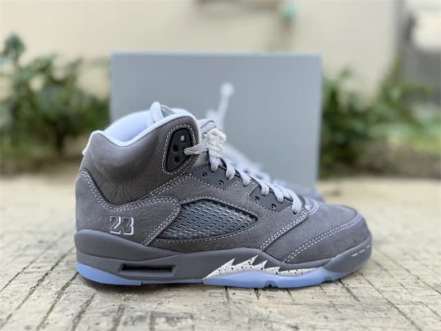 Air Jordan 5 Retro Wolf Grey Shoes