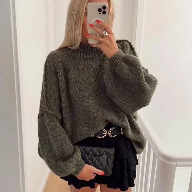 Product Suéter de cuello alto de manga larga